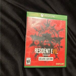 Resident Evil Village Deluxe Edition Xbox Game Green and Red
